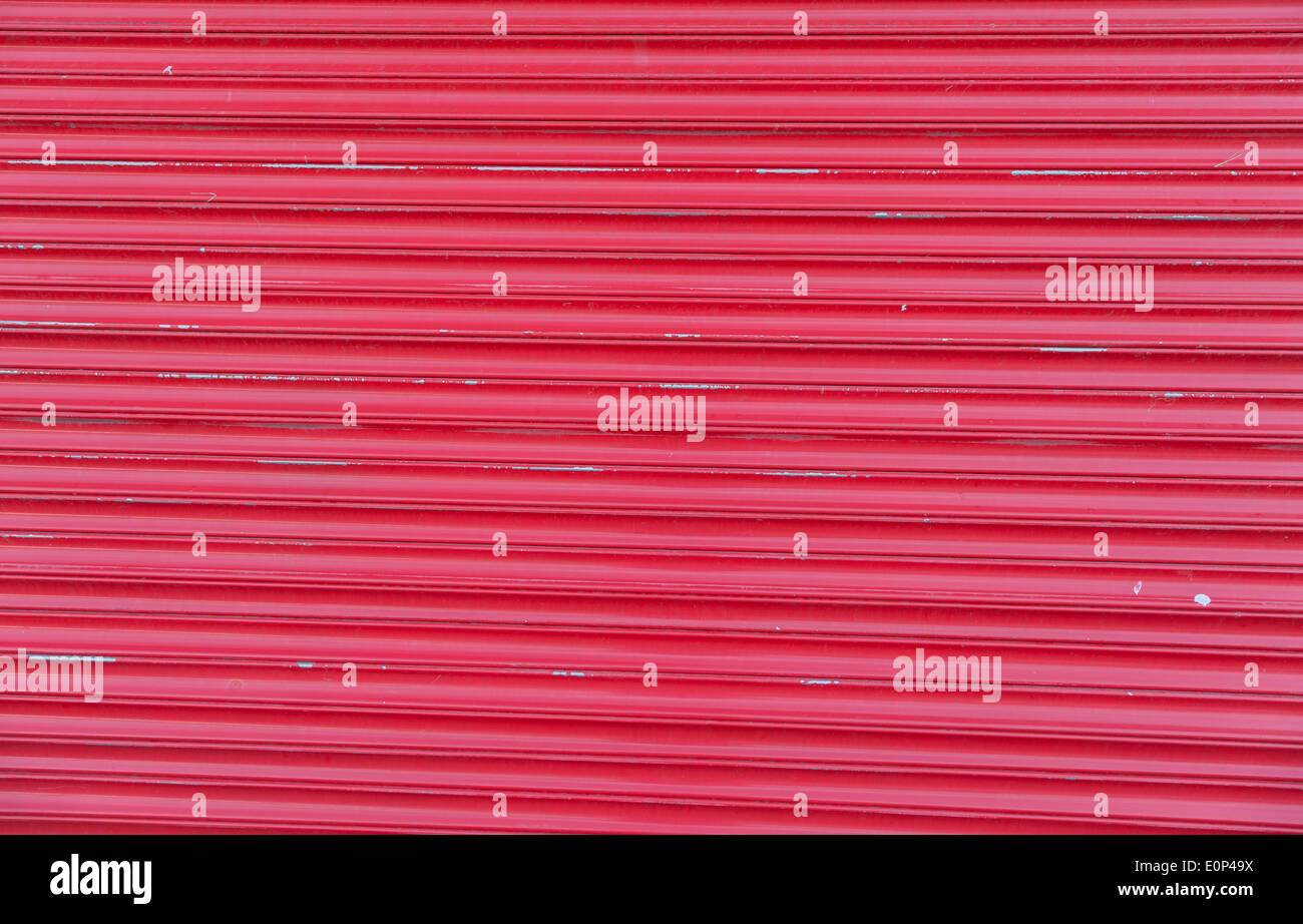 Red shutters Stock Photo