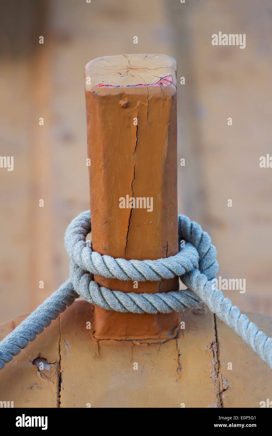 Boat rope Stock Photo