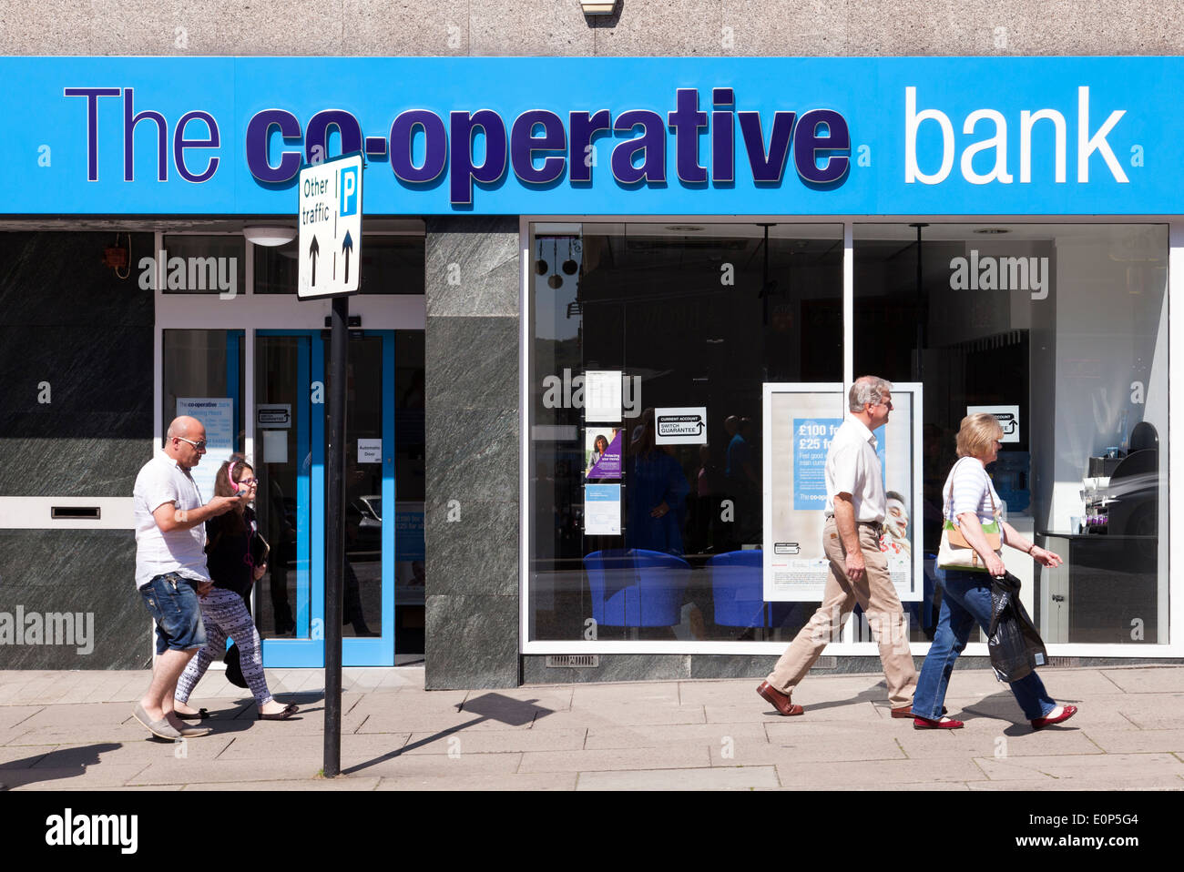 The Co-Operative bank on Pinstone Street, Sheffield, England, U.K. Stock Photo