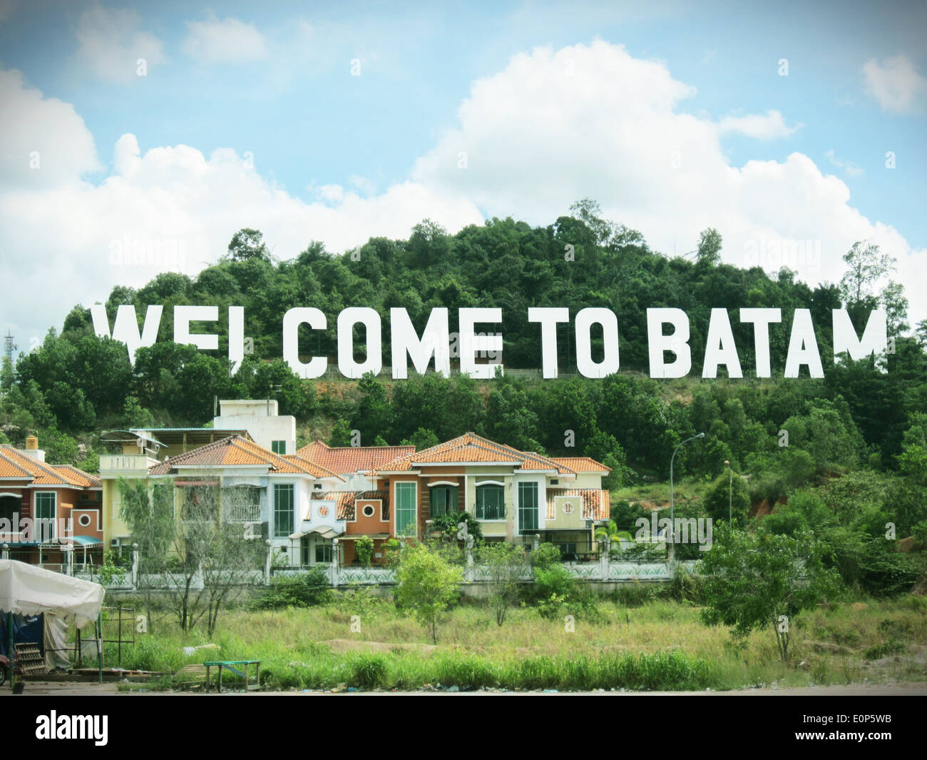 Welcome To Batam Stock Photo Alamy