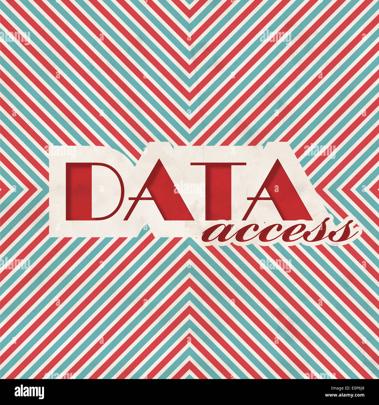 Data Access. Retro Design Concept. Stock Photo