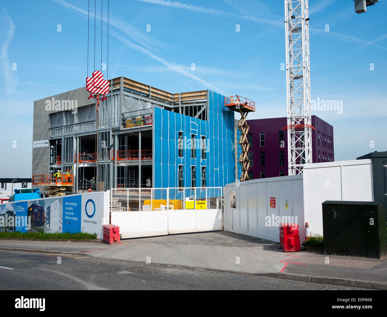 Part of the Oldham College Campus new build, Oldham, Greater Manchester, UK Stock Photo Alamy