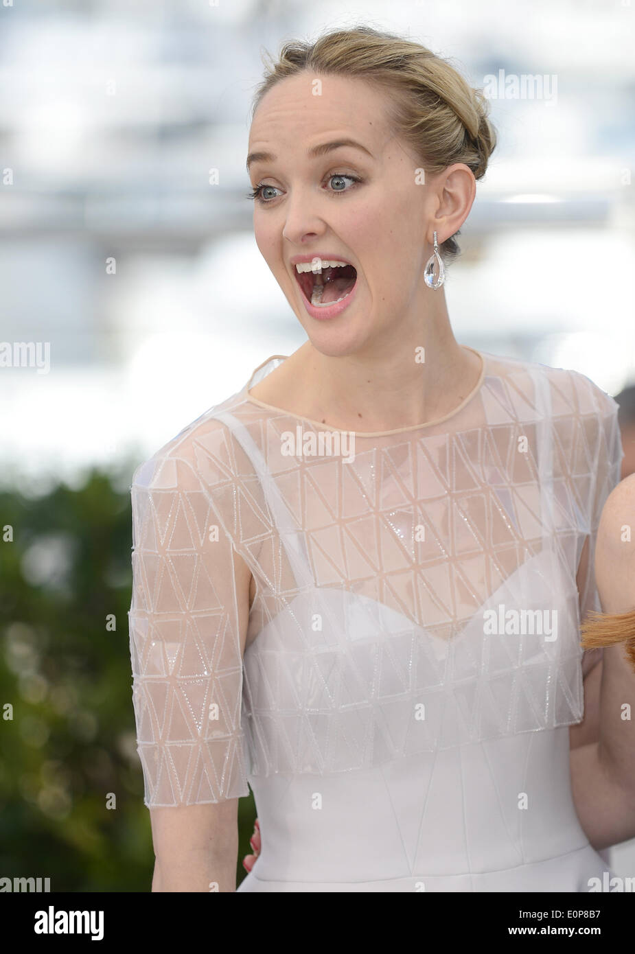 Cannes, France. 18th May, 2014. U.S. actress Jess Weixler poses during the photocall for 'The Disappearance of Eleanor Rigby' at the 67th Cannes Film Festival in Cannes, France, May 18, 2014. The movie is presented in the section Un Certain Regard of the festival which runs from May 14 to 25. Credit:  Ye Pingfan/Xinhua/Alamy Live News Stock Photo