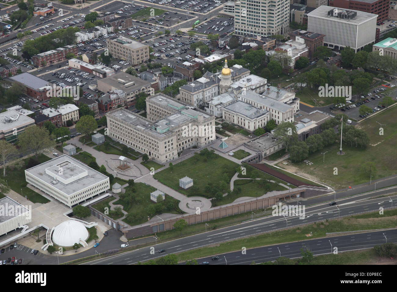 Aerial view of Statehouse in Trenton, New Jersey Stock Photo - Alamy