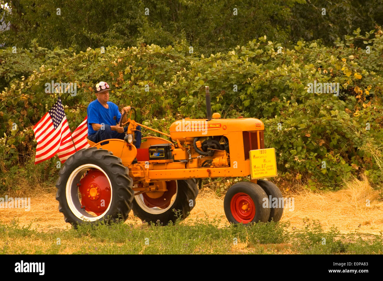 Old tractor, Historic Hanley Farm, Jackson County, Oregon Stock Photo