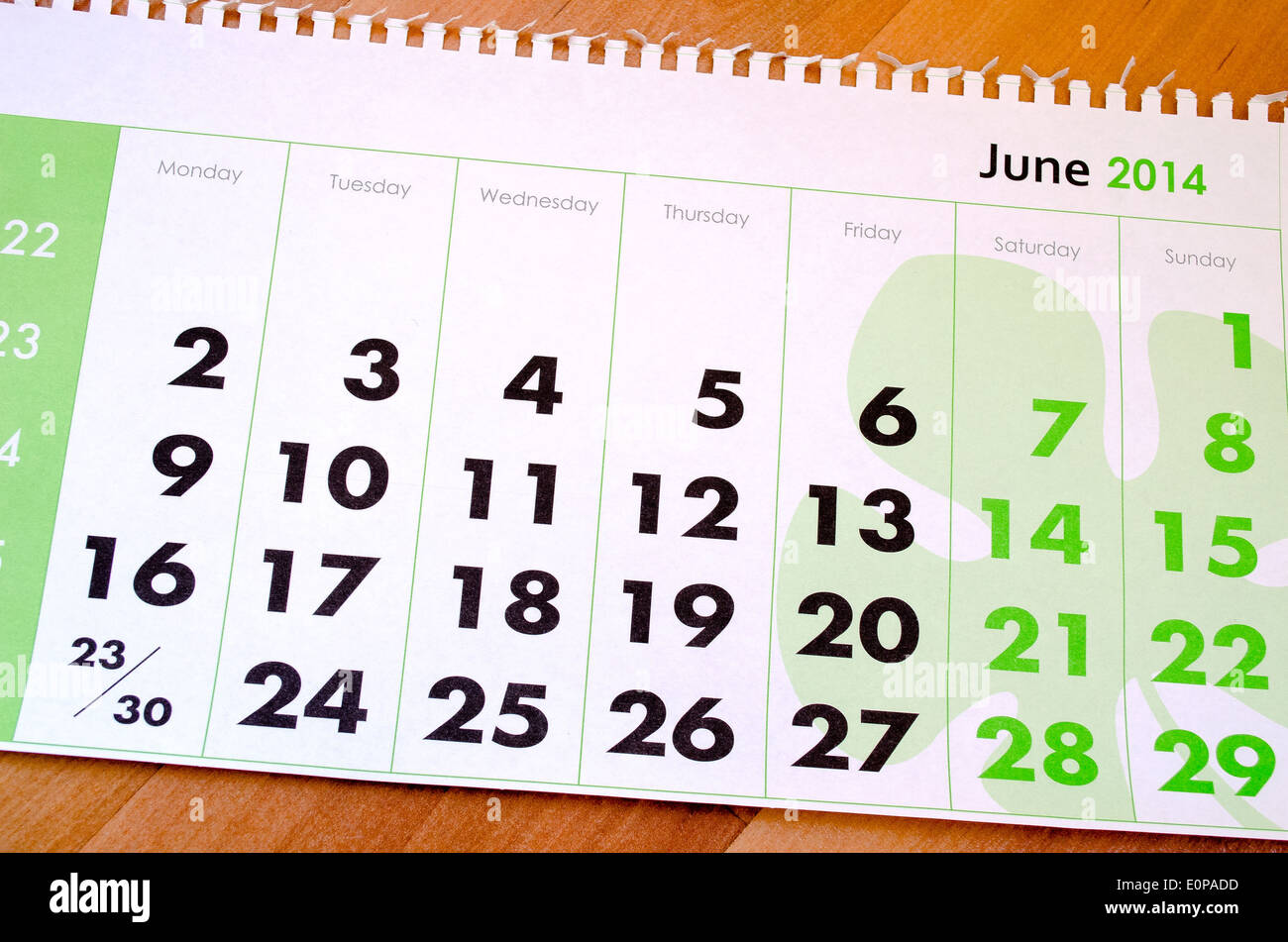 Calendar For The July Of 14 Stock Photo Alamy Calendar For The July Of 14 Stock Photo Alamy
