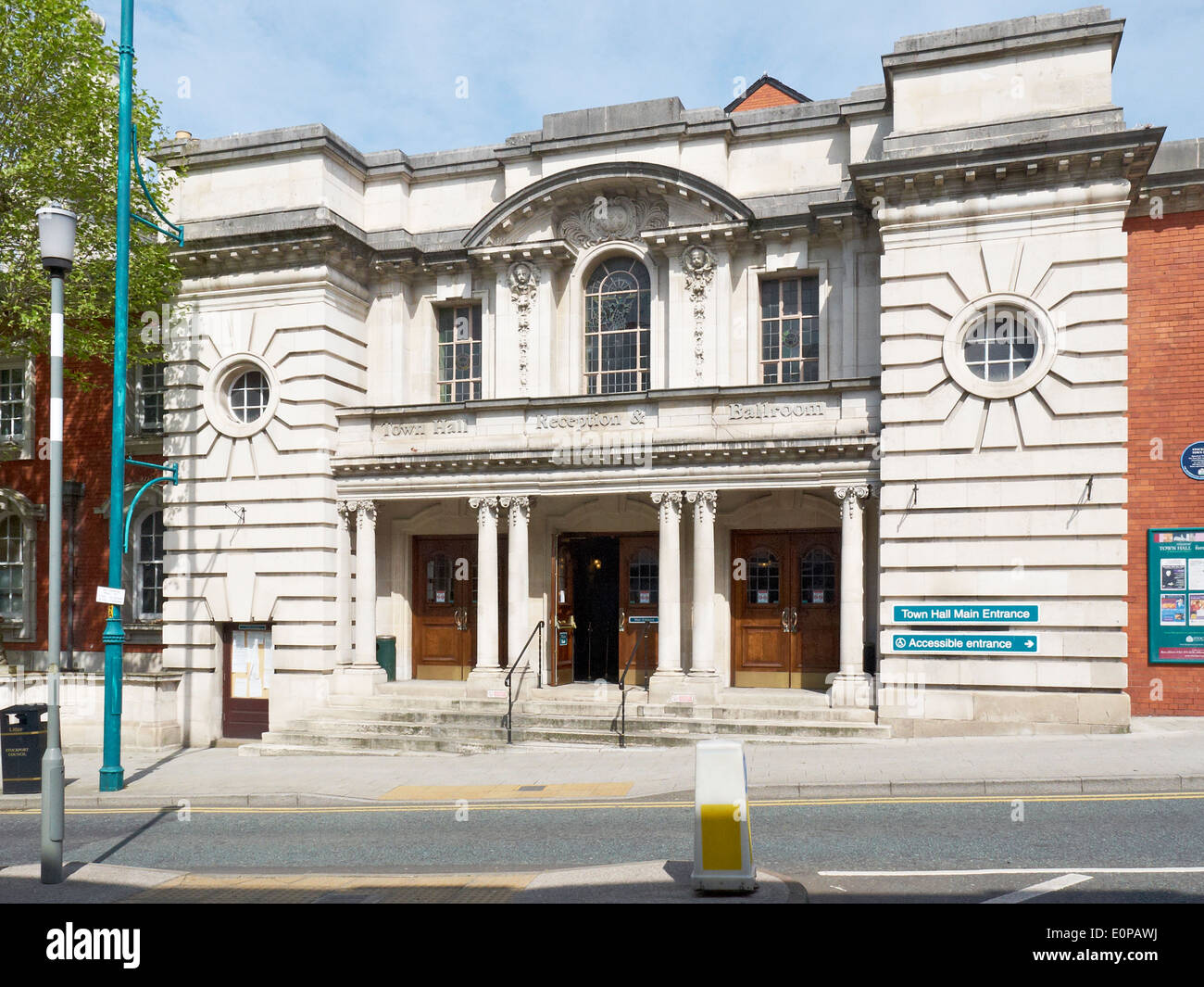 Town hall reception and ballroom in Stockport Cheshire UK Stock Photo