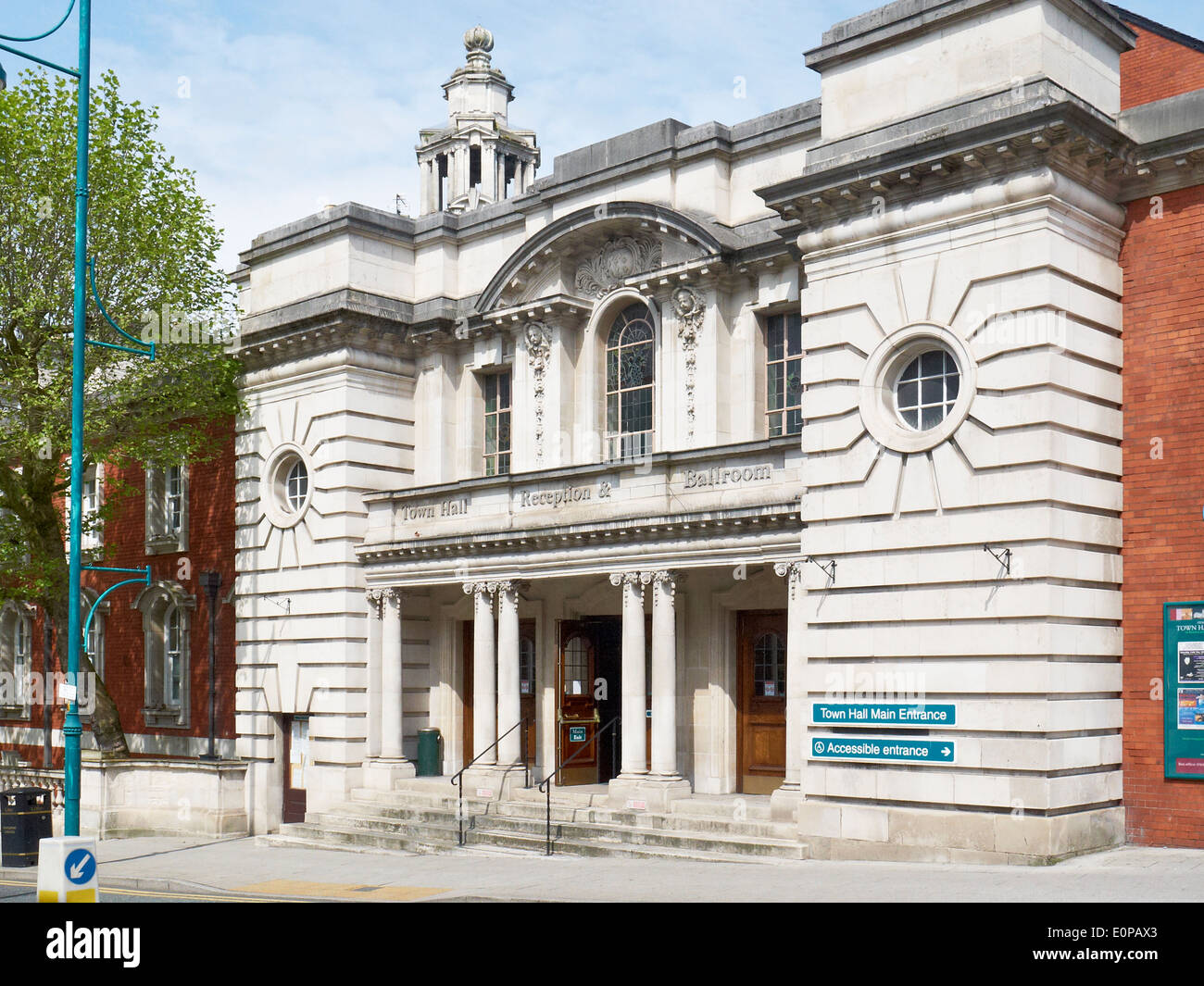 Town hall reception and ballroom in Stockport Cheshire UK Stock Photo