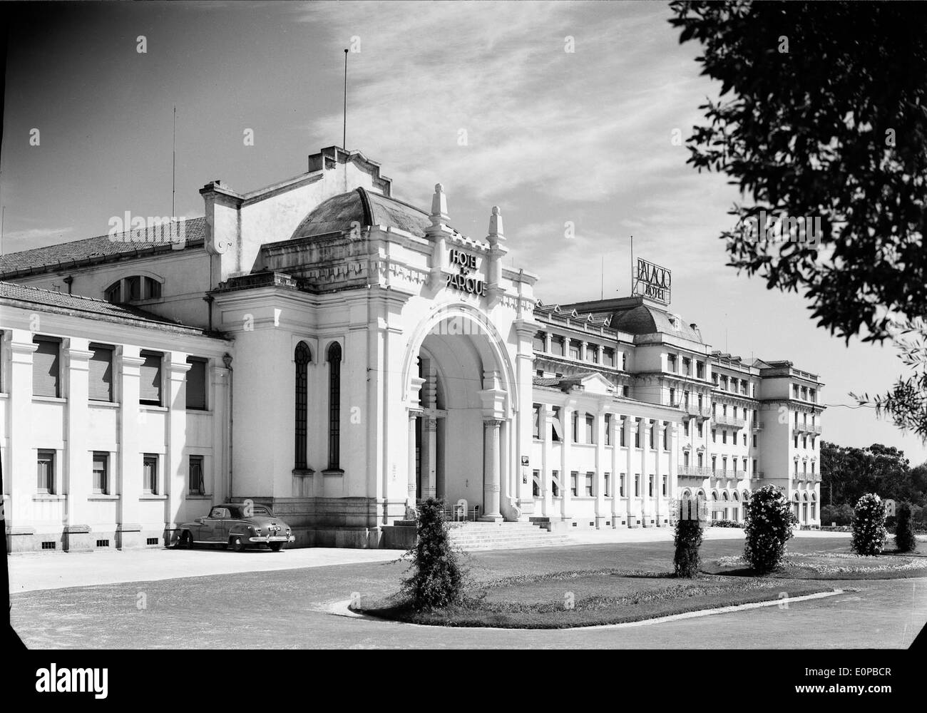 Hotel do Parque in Estoril, Portugal, is a historic hotel that reflects the charm and elegance of the region’s hospitality. The hotel is well-known for its beautiful location and rich cultural significance in Estoril. Stock Photo