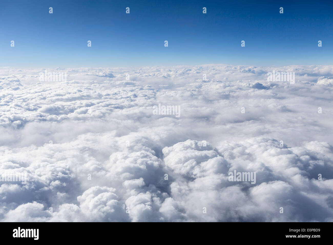 Above the cloudscape aerial pilot point of view Stock Photo Alamy