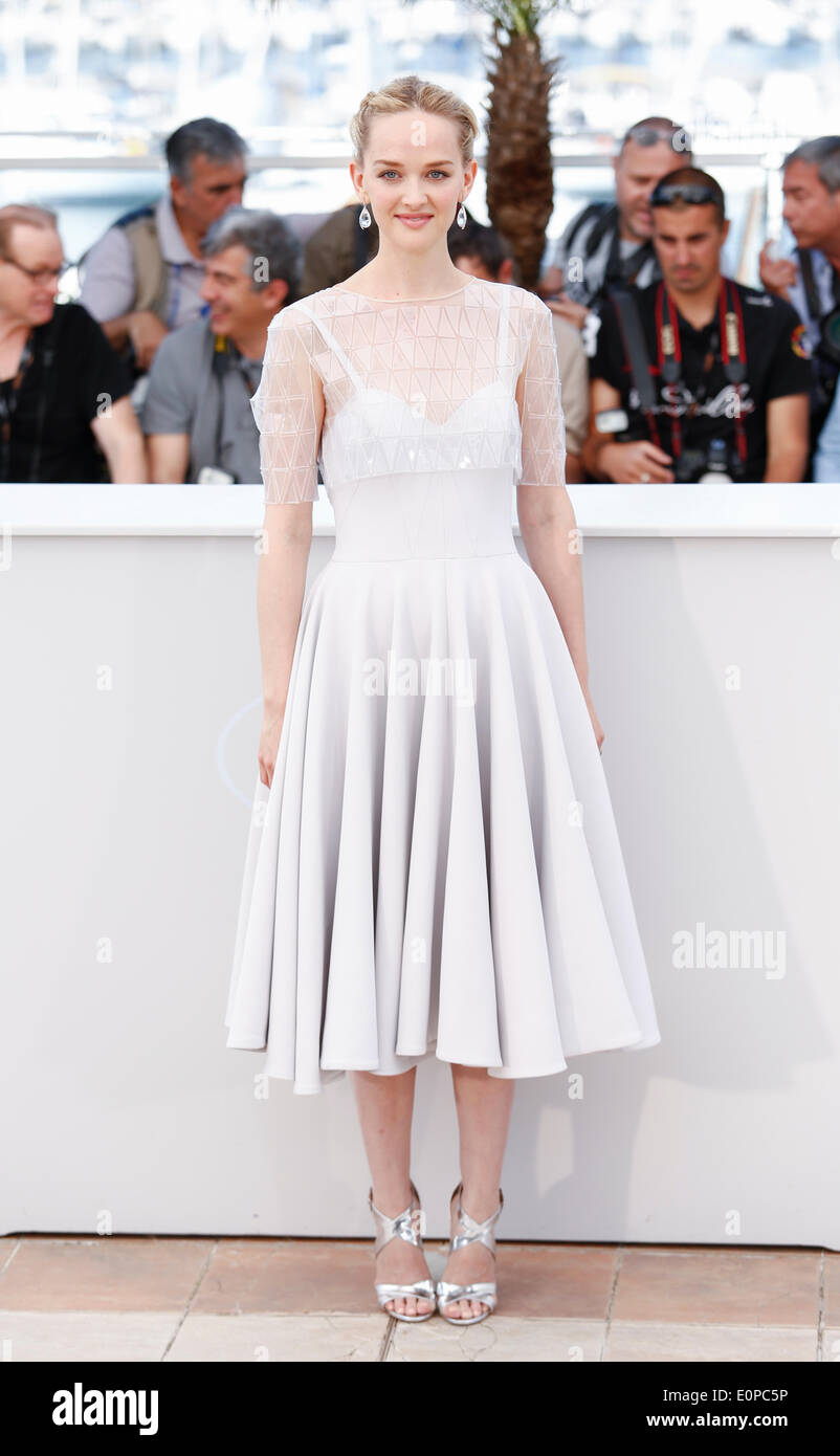 JESS WEIXLER THE DISAPPEARANCE OF ELEANOR RIGBY. PHOTOCALL. 67TH CANNES FILM FESTIVAL CANNES  FRANCE 18 May 2014 Stock Photo