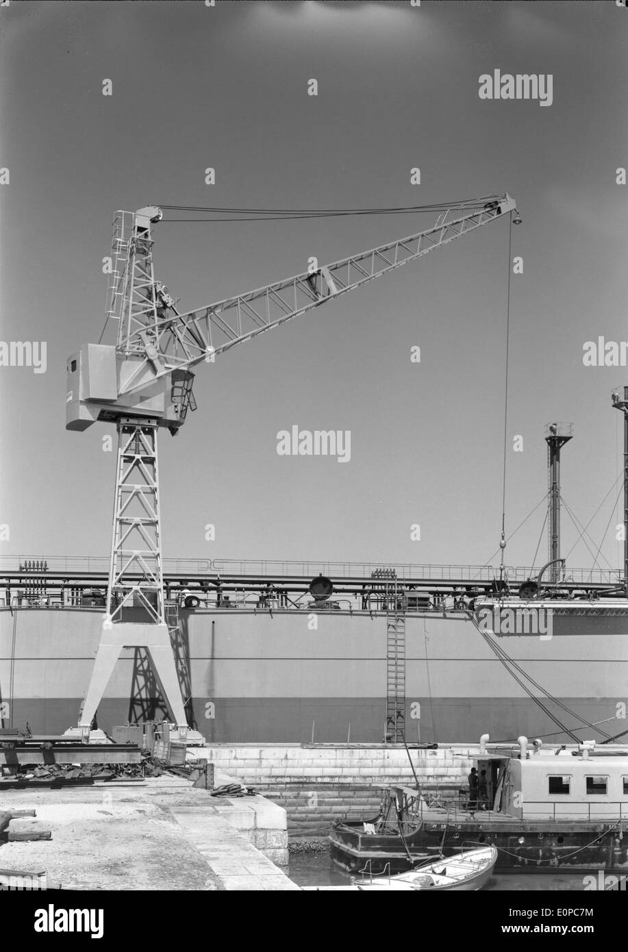 Arsenal do Alfeite is a historic naval base located in Almada, Portugal. It has played a significant role in the Portuguese Navy’s operations and shipbuilding industry over the years. Stock Photo