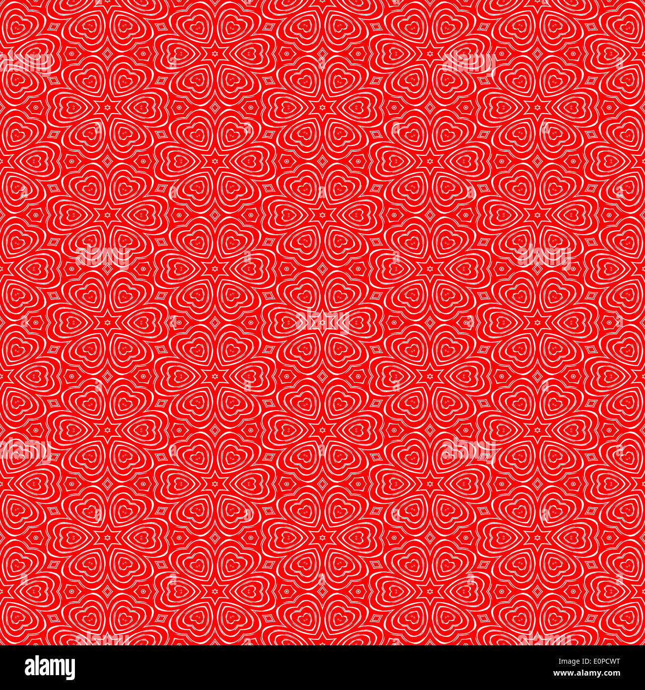 Seamless heartshape pattern - love background Stock Photo