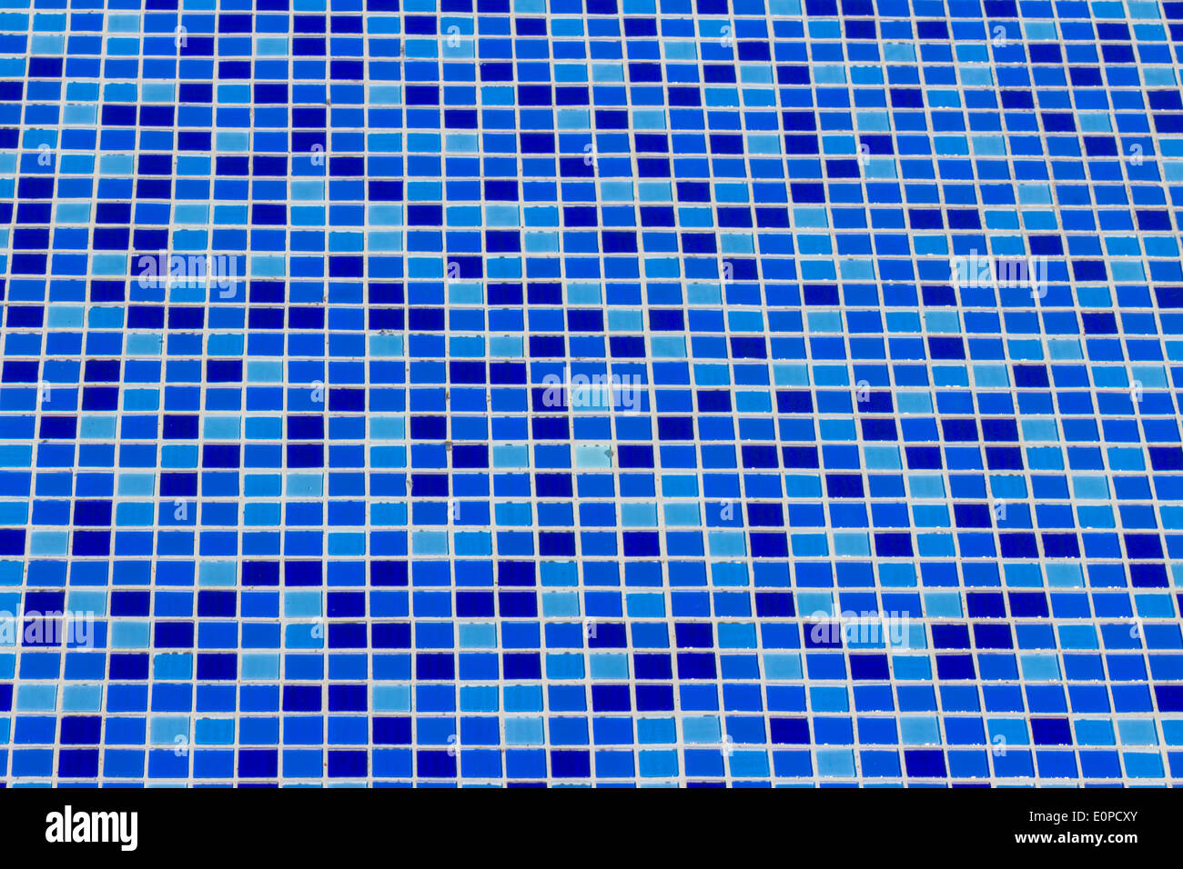 ceramic tile mosaic in swimming pool - seamless texture Stock Photo