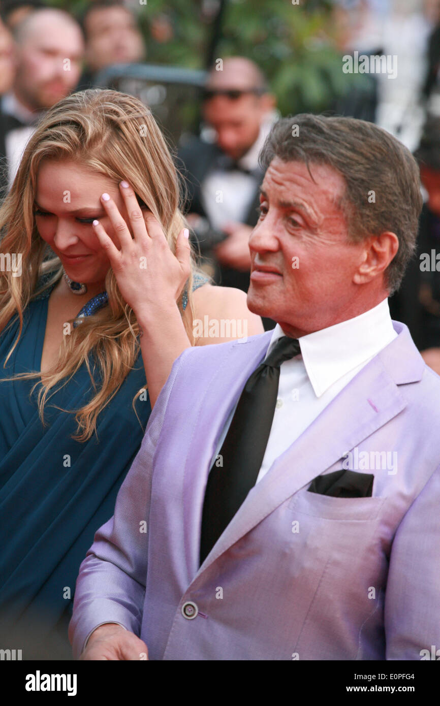 Stallone And Ronda Rousey Cannes, France. 18th May, 2014. Sylvester Stallone and Ronda Rousey at ...
