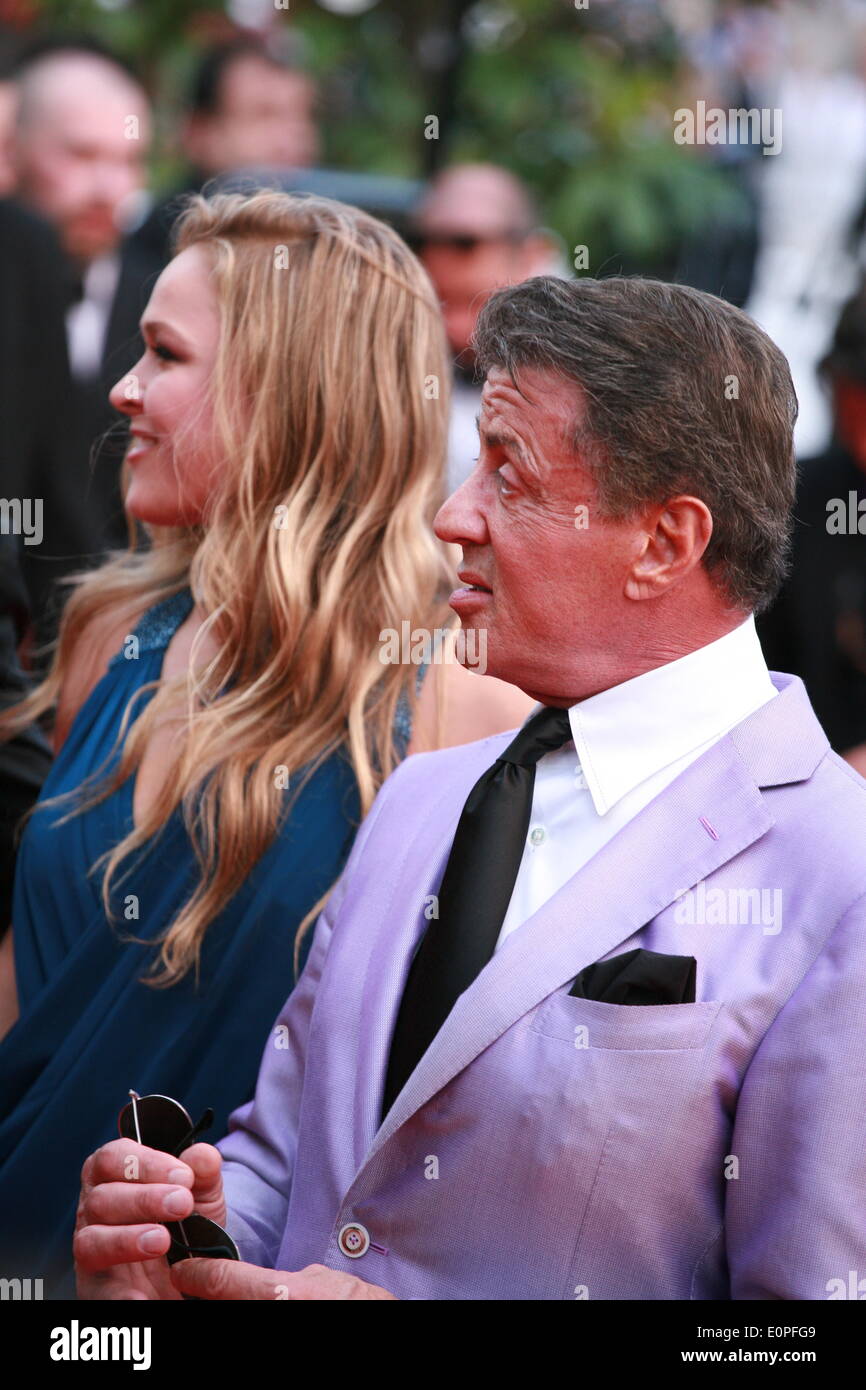 Stallone And Ronda Rousey Cannes, France. 18th May, 2014. Sylvester Stallone and Ronda Rousey at ...