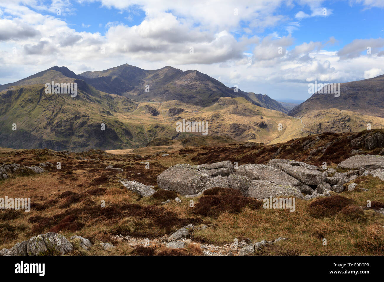 A View of Snowdon From Moel Siabod Stock Photo