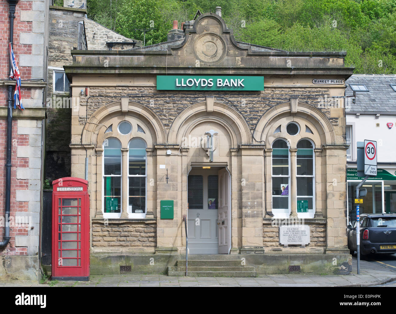 LLoyds bank Settle branch, north Yorkshire, England, UK Stock Photo