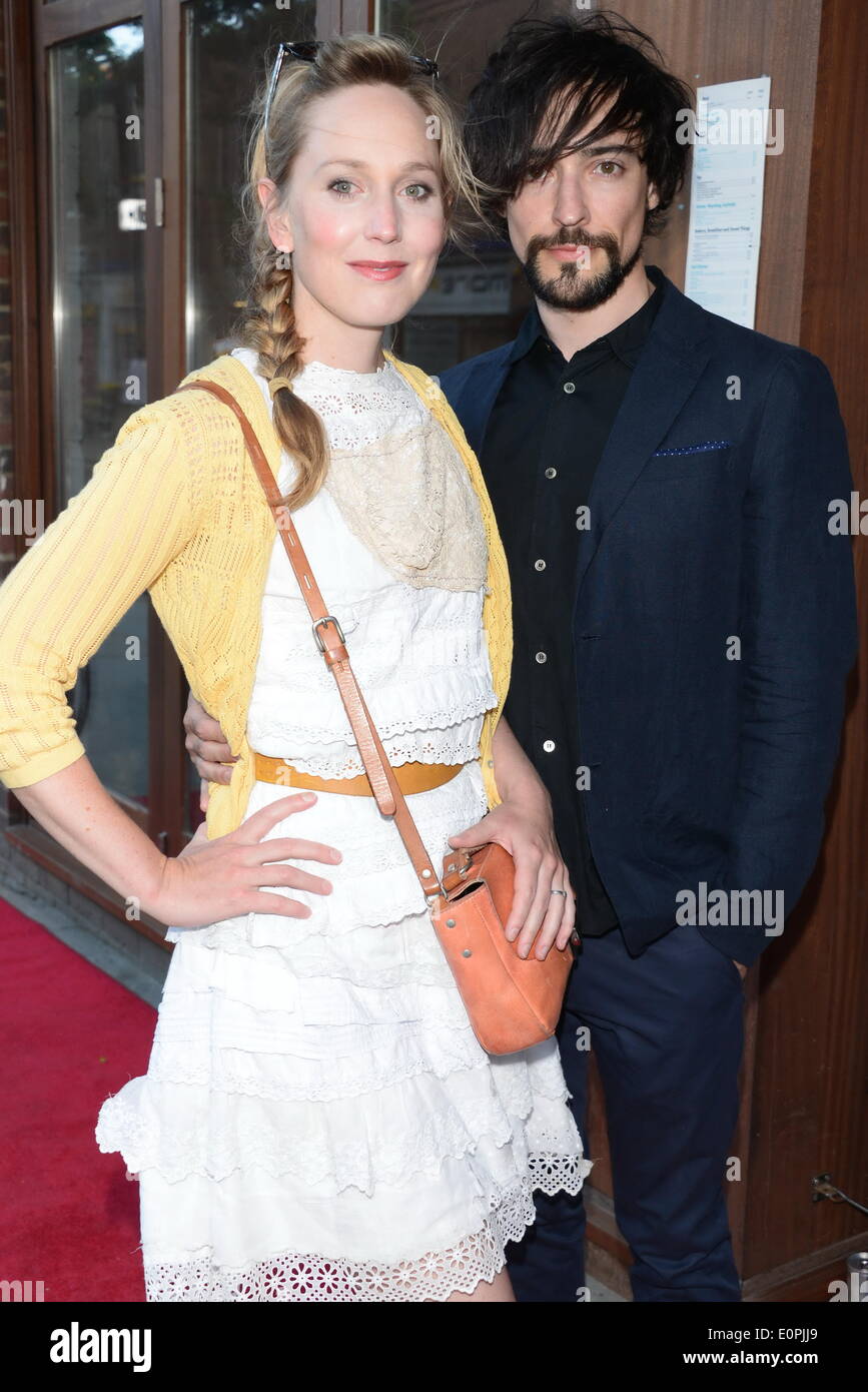London, UK. 18th May 2014. Hattie Morahan attends the Park Theatre first birthday gala in Finsbury park in London. Photo by See Li/Alamy Live News Stock Photo