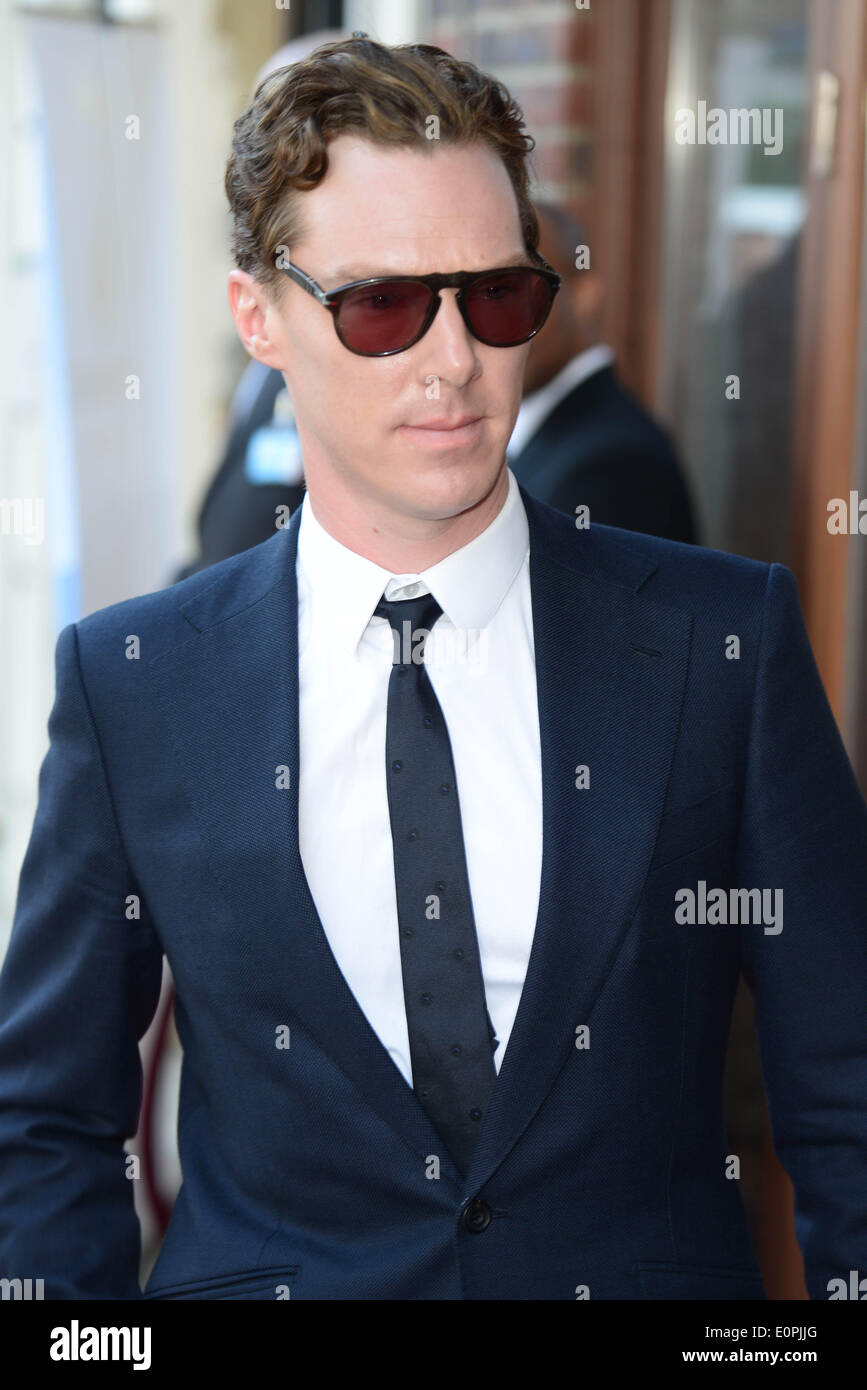 London, UK. 18th May 2014. Benedict Cumberbatch attends the Park Theatre first birthday gala in Finsbury park in London. Photo by See Li/Alamy Live News  Stock Photo