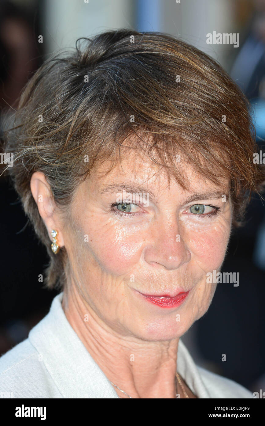 London, UK. 18th May 2014. Lesley Manville attends the Park Theatre first birthday gala in Finsbury park in London. Photo by See Li/Alamy Live News Stock Photo