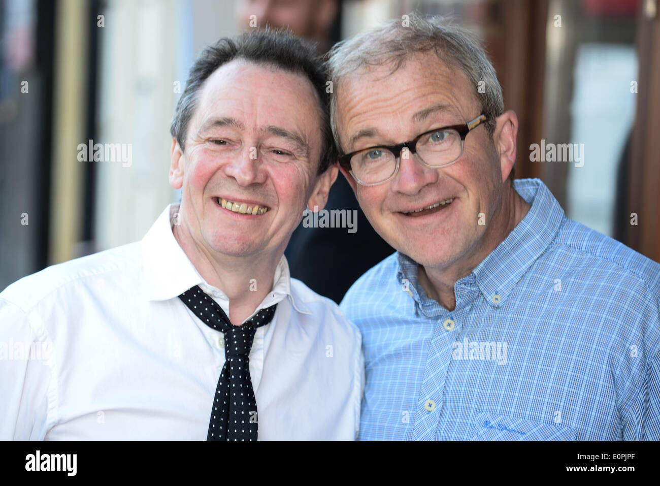 London, UK. 18th May 2014. Paul Whitehouse and Harry Enfield attends the Park Theatre first birthday gala in Finsbury park in London. Photo by See Li/Alamy Live News Stock Photo