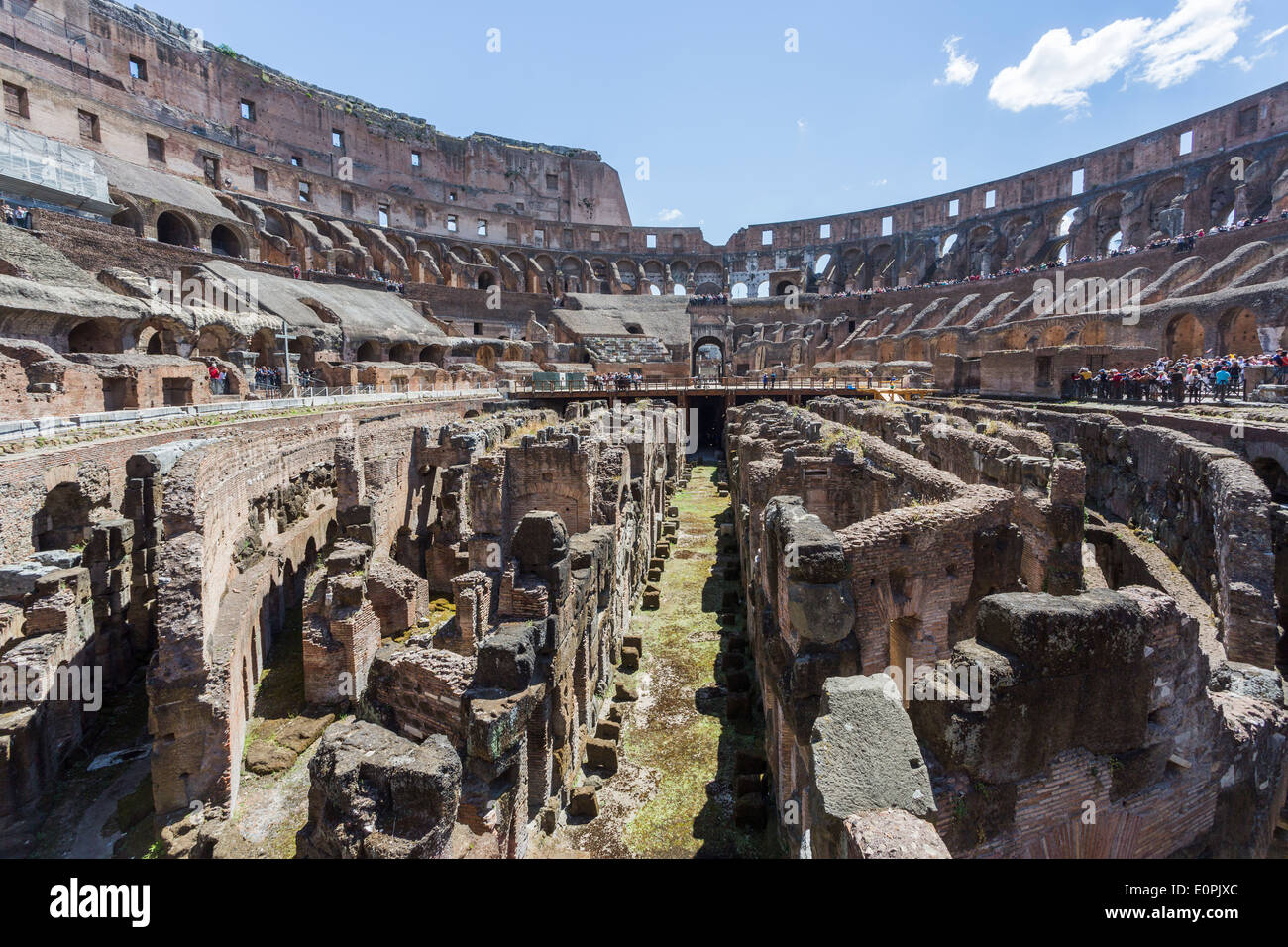 Roman Sightseeing View Of The Interior Of The Colosseum Rome Arena 