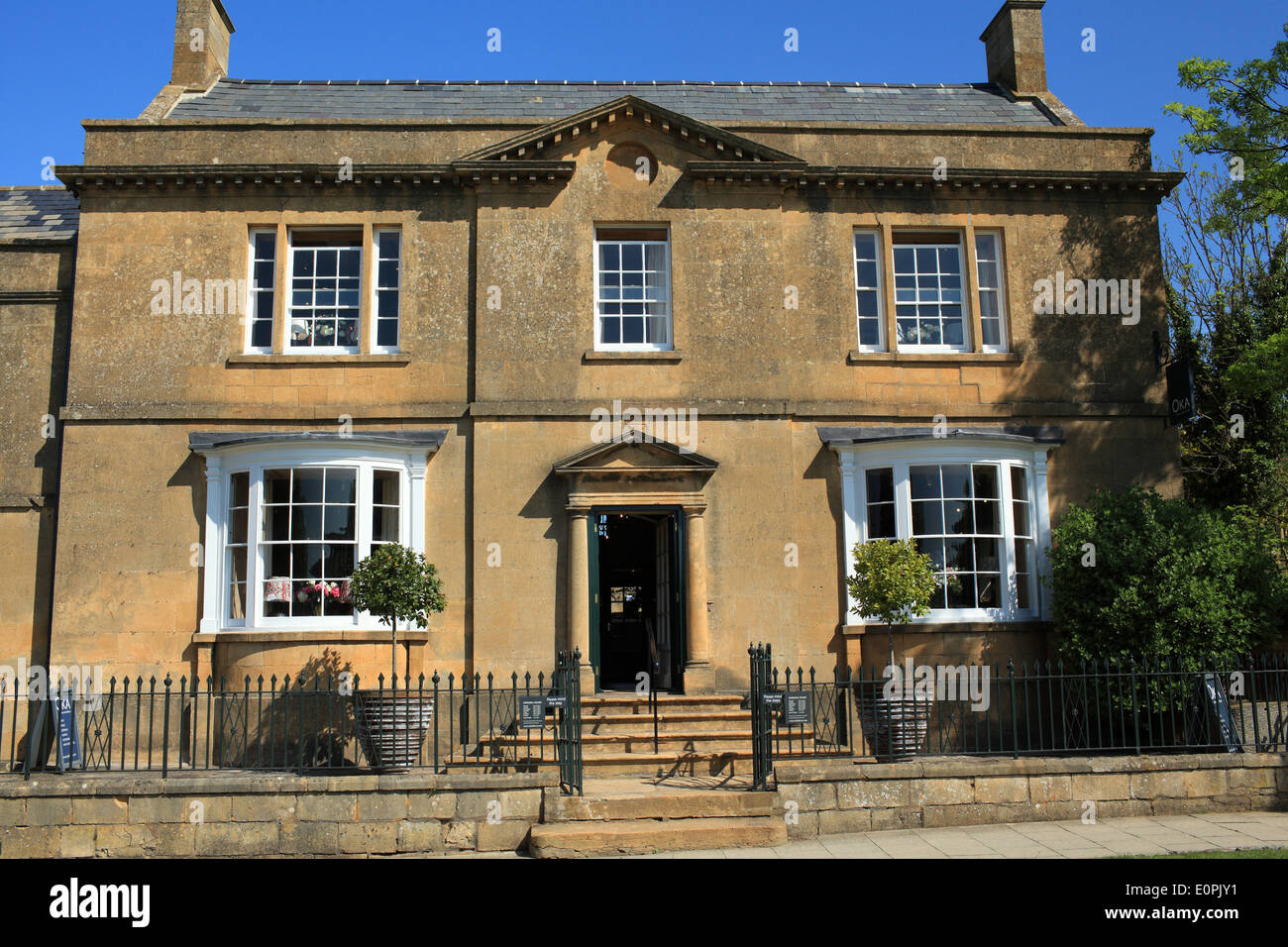 Broadway High street, Worcestershire, Cotswolds, England, UK Stock