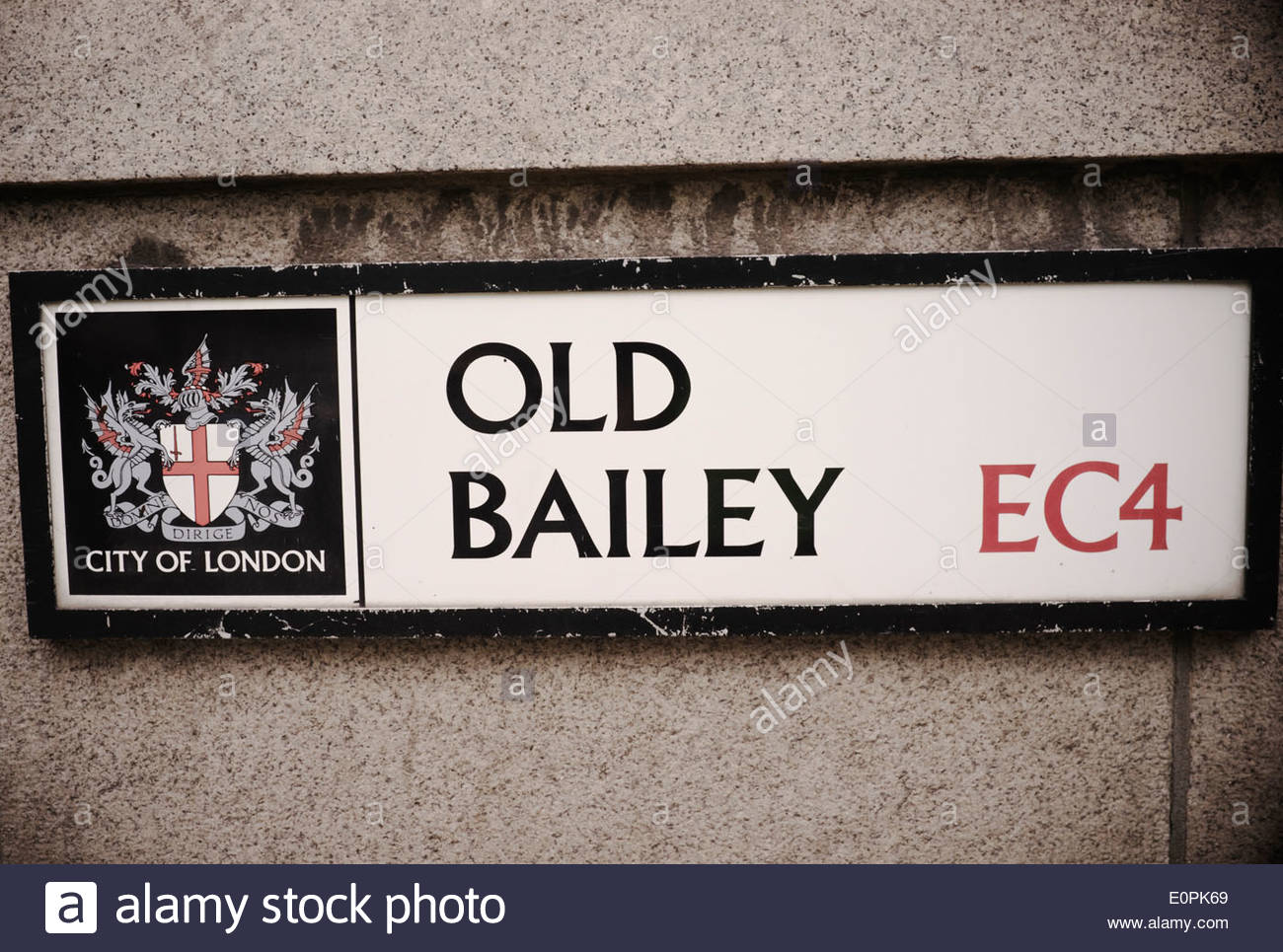 Sign Old Bailey High Resolution Stock Photography and Images - Alamy