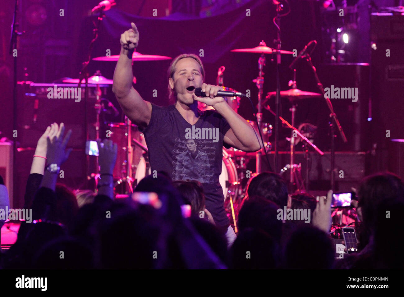 Trevor Guthrie performs at the Canada Radio Music Awards during the 2014 Canadian Music Week. Stock Photo