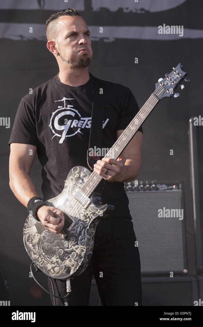 Columbus, Ohio, USA. 18th May, 2014. Guitarist MARK TREMONTI of Alter Bridge performs live at