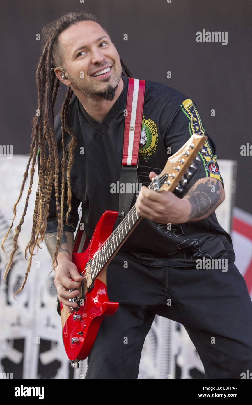 Columbus, Ohio, USA. 18th May, 2014. Guitarist ZOLTAN BATHORY of Five