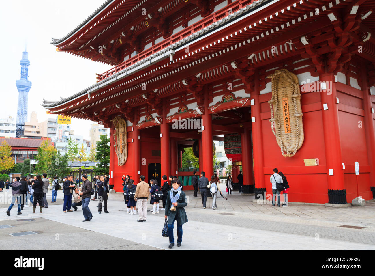 Senso-ji Temple precinct, Asakusa, Taito, Tokyo, Japan Stock Photo