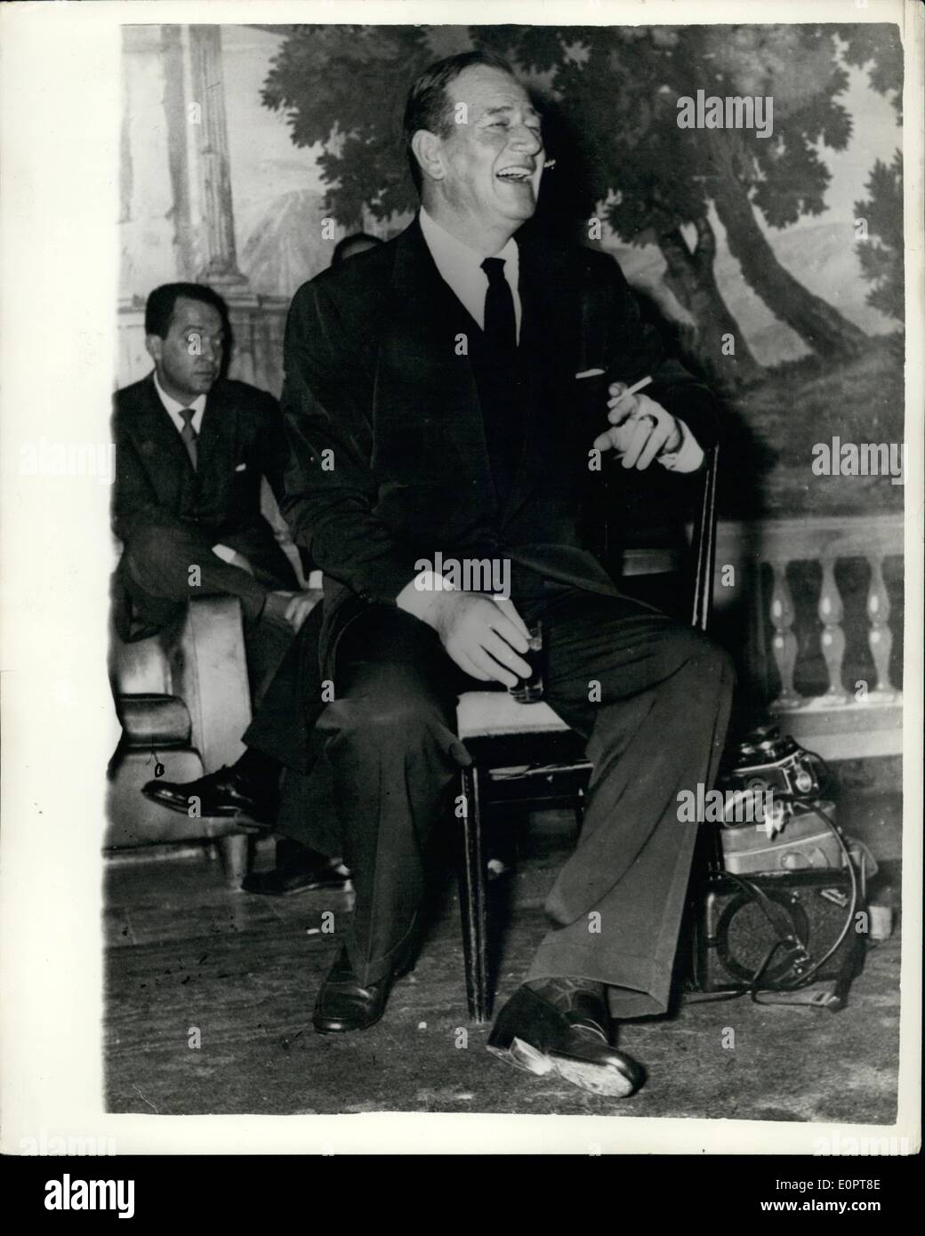 Dec. 12, 1956 - Screen Star Turns Producer... John Wayne in Italy ...