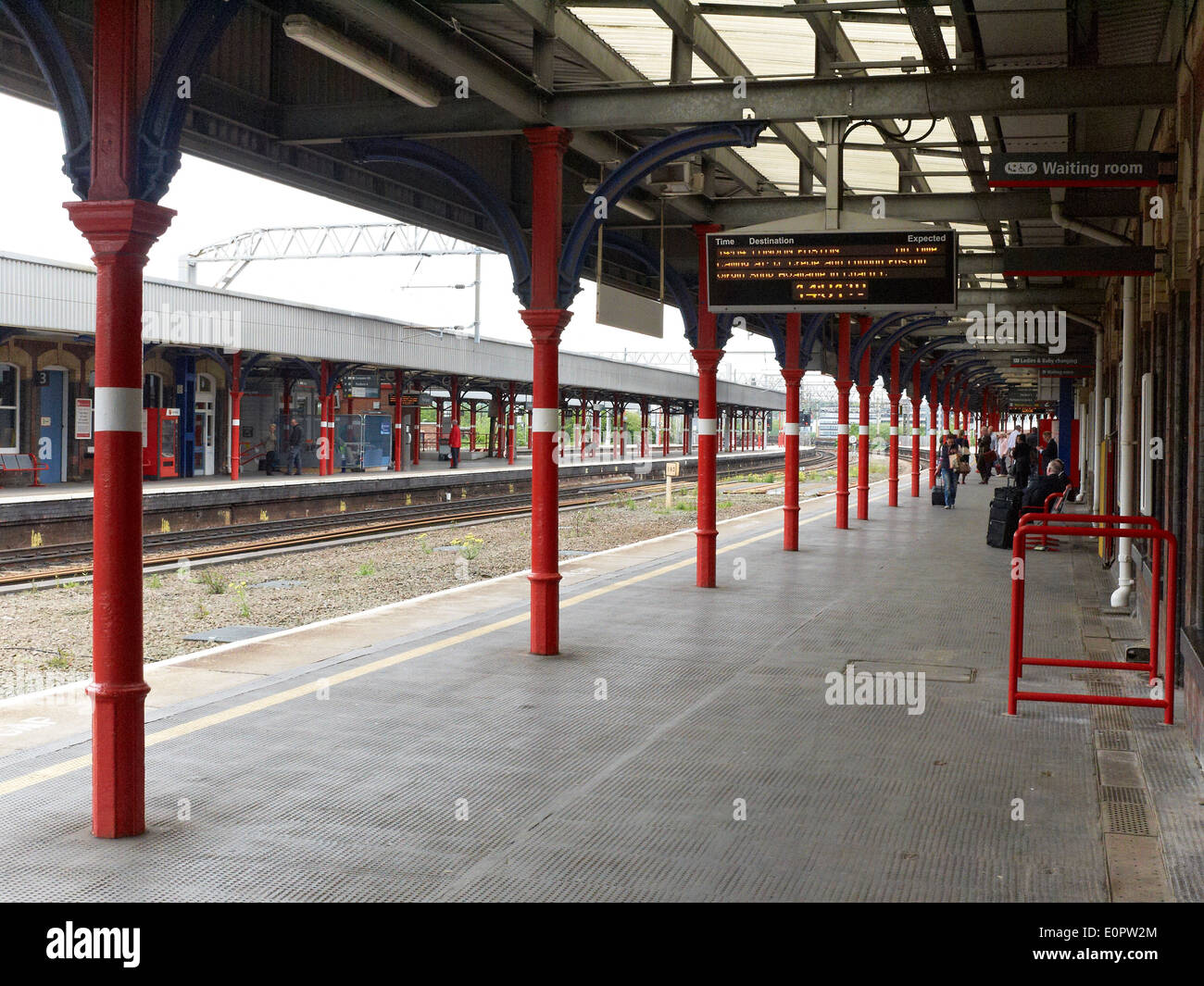 Railway station in Stockport Cheshire UK Stock Photo
