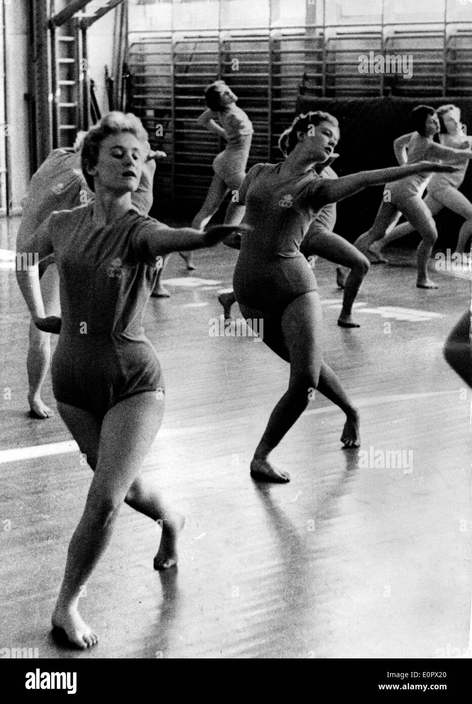 Princess Birgitta training to become a gymnastics teacher Stock Photo