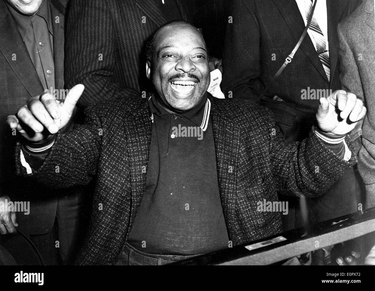 Pianist Count Basie at the Royal Festival Hall for a show Stock Photo