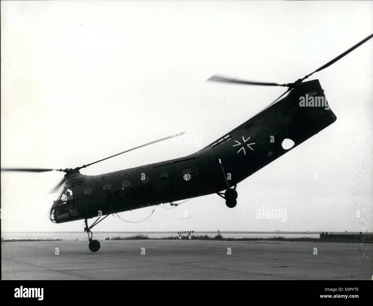 May 05, 1957 The first helicopter with German insignia. started at