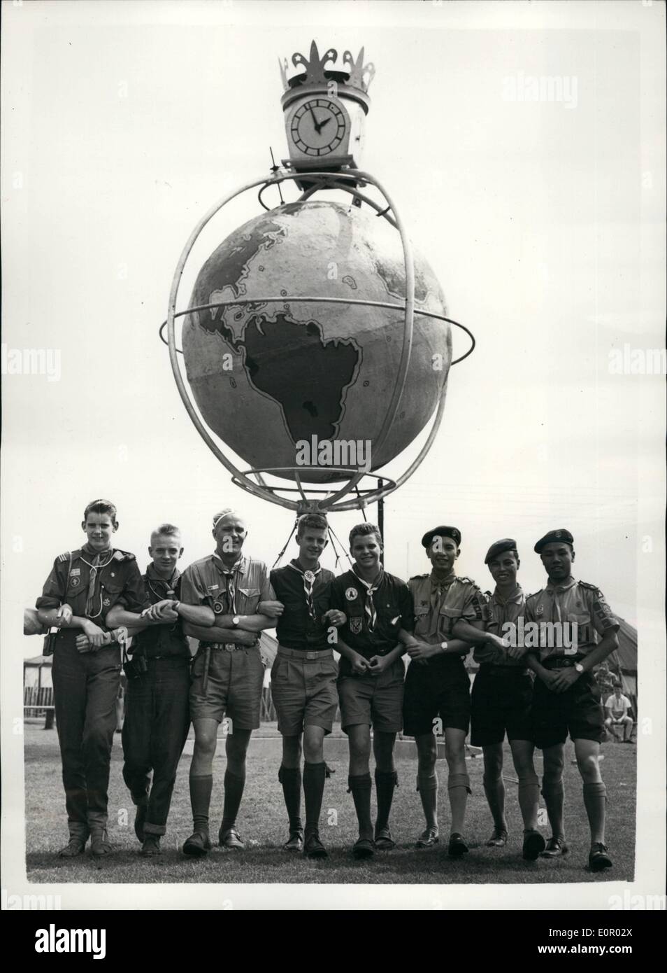 Jul. 07, 1957 Preparing For Opening Of World Jubilee Jamboree With
