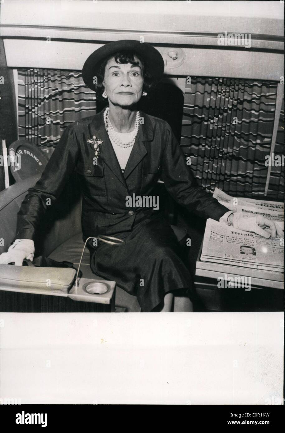 Aug. 31, 1957 - French fashion designer, Coco Chanel Stock Photo - Alamy