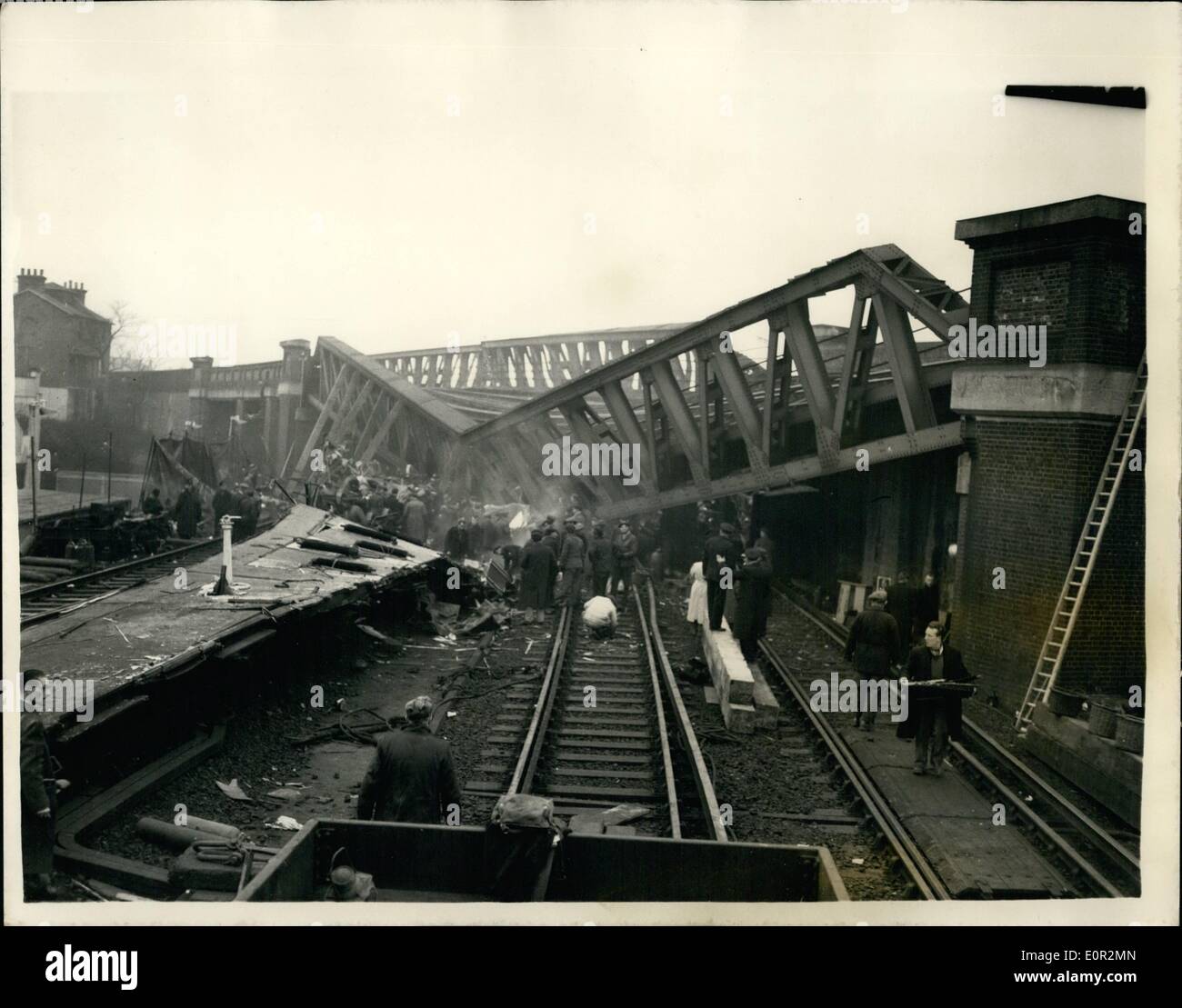 Dec. 12, 1957 Rescue Work Goes On In The Lewisham Rail Crash