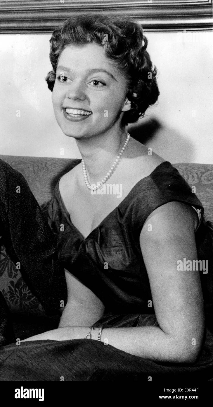 Princess Birgitta at a party on her 21st birthday Stock Photo