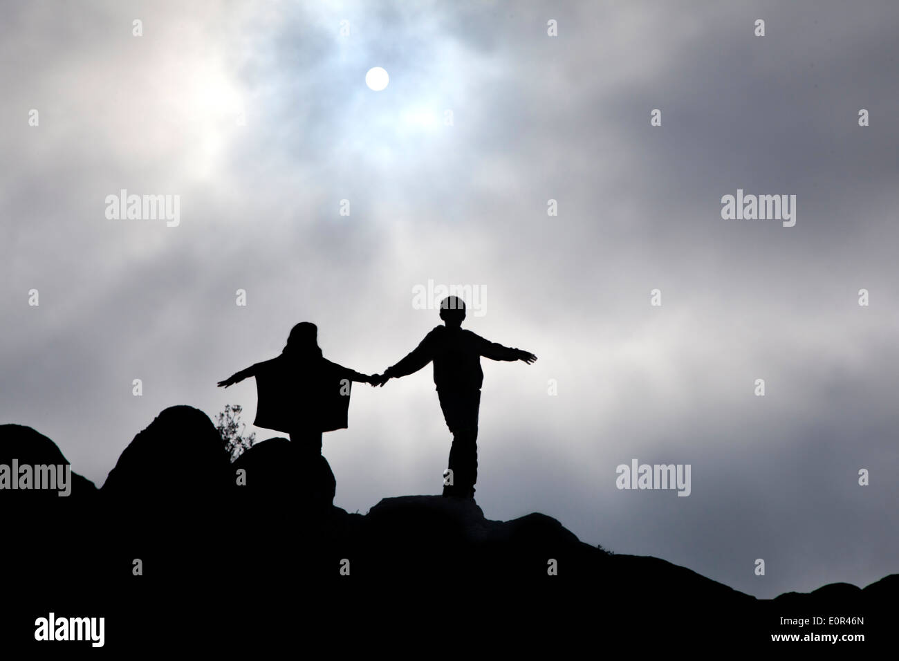 Two hands raised sky hi-res stock photography and images - Alamy