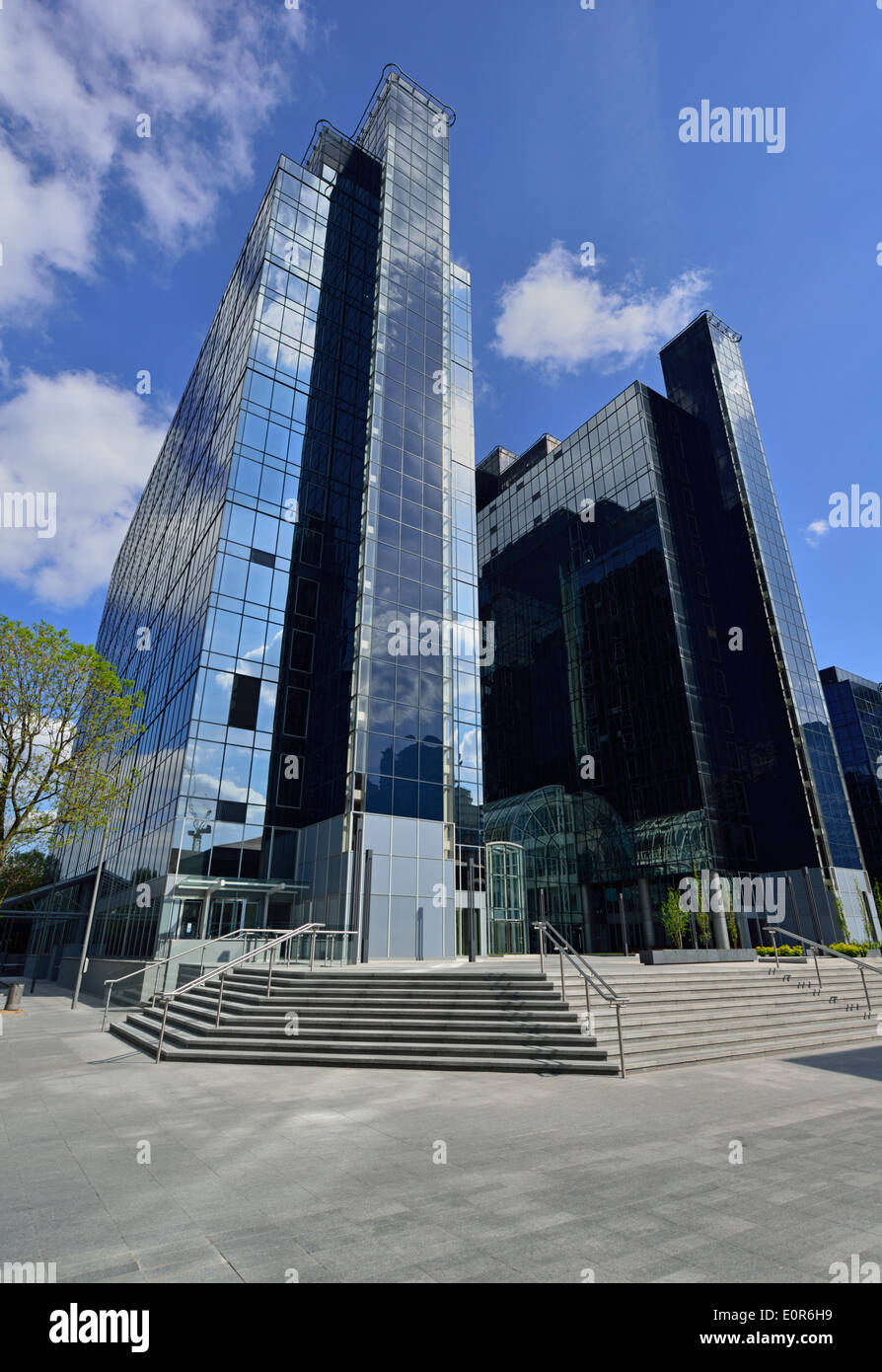 Harbour Exchange, 1 Harbour Exchange Square, Crossharbour, Isle of Dogs, Canary Wharf, London. E14, United Kingdom Stock Photo