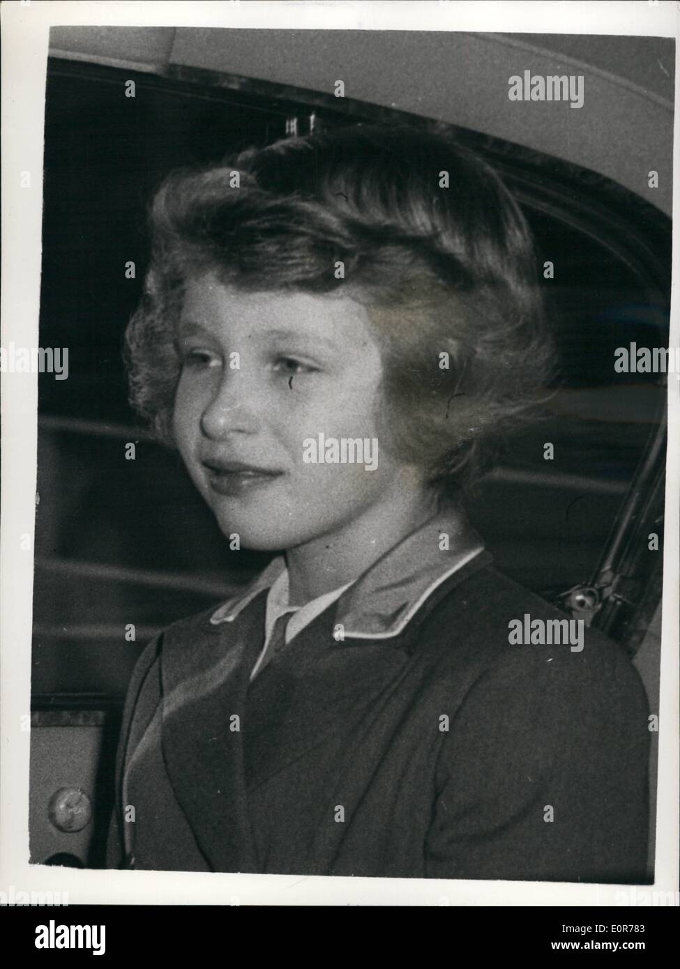 May 05, 1958 Princess Anne leaves great Ormond Street Hospital