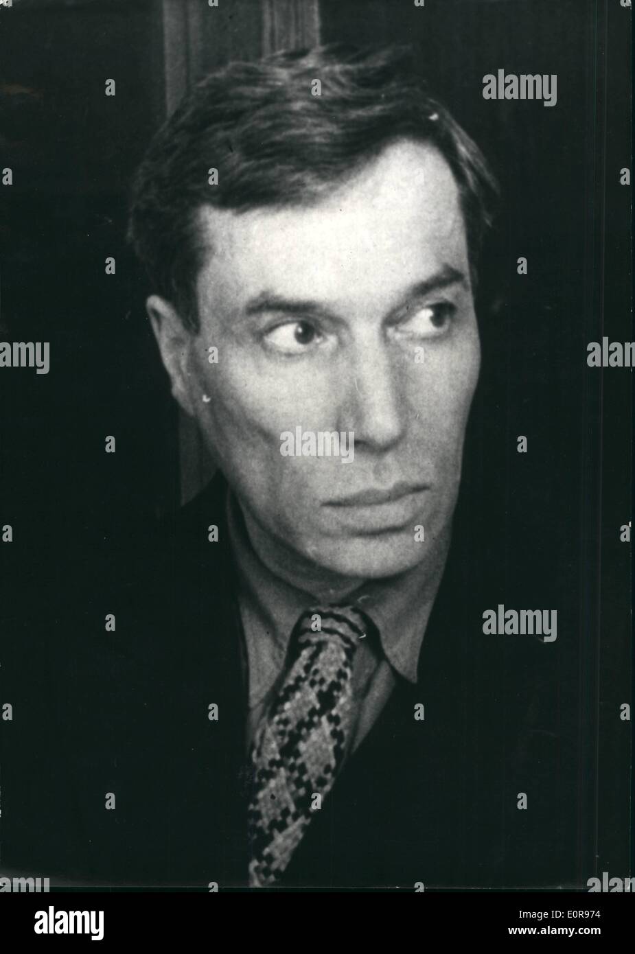 Oct. 10, 1958 - Two Soviet Authors favorites for Nobel Prize. Photo shows a recent portrait of M. Mikhail Sholokhov, the famous Stock Photo