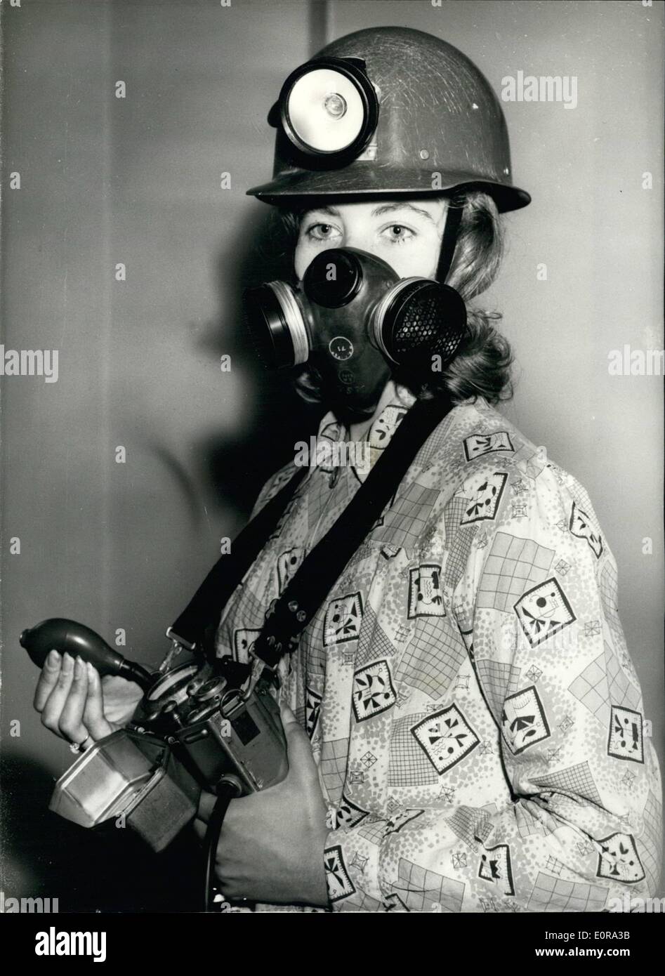 Sep. 09, 1958 - Mine Safety appliances on show: The Mine Safety Appliances Company which was one of the first American companies to establish in Scotland after the war will next month commence the manufacture of a complete range of new safety appliances at present obtainable only in the United States, some of which were on show at a Press Conference given today at the Scottish Council, in London Stock Photo