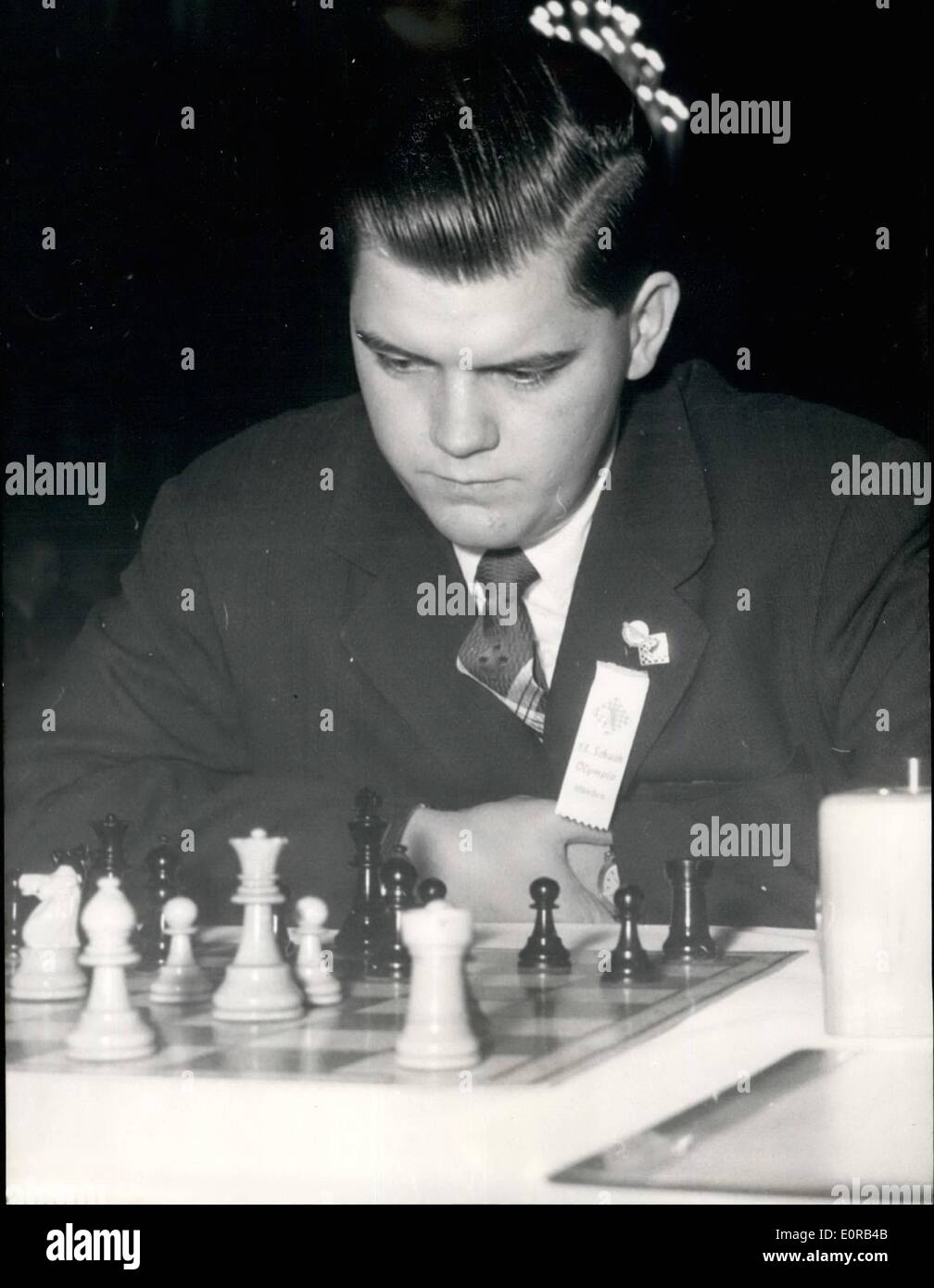 Oct. 10, 1958 XIII chess Olympic games in Munich from 30.9 23.10.58