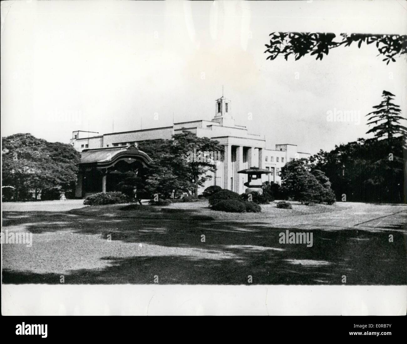 Nov. 11, 1958 - Flour miller's daughter to become future empress of Japan. The engagement is to be expected to be announced soon between Crown Prince Akihito of Japan - and Miss Uichiko Shoda, daughter of the president of a Tokyo flour company. The bride - to - be has just completed her education at the university of the sacred Heart, Tokyo - and is 24. The prince is 25. Thus for the first time in history, a commoner will become future express of japan. photo shows View of the modern university of the sacred Heart, at Hanezawacho, shibuya, Tokyo - where Miss shoda received her education. Stock Photo