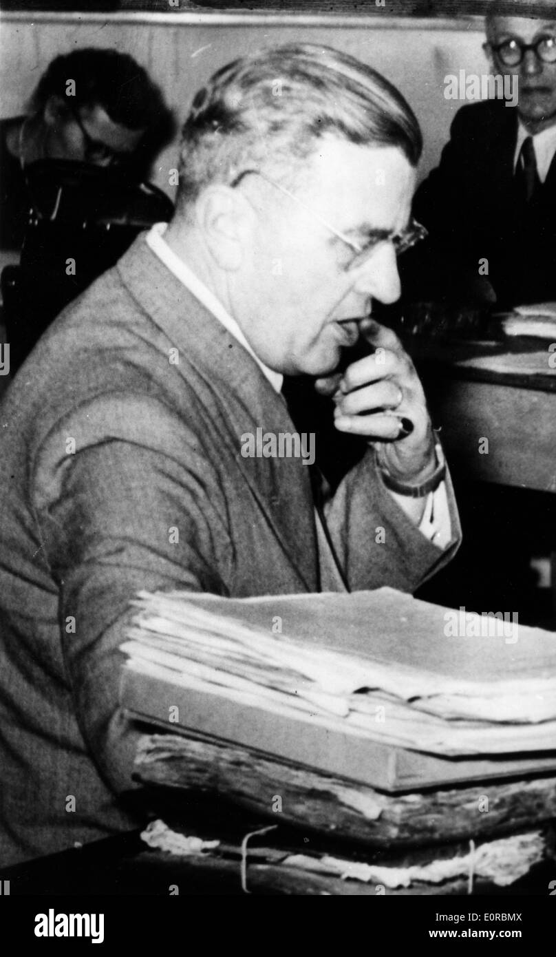 Nazi Leader Erich Von Dem Bach-Zelewski Stock Photo